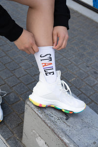 Colorful logo socks <BR>カラフルソックス