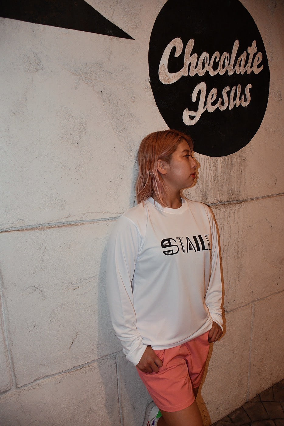 fancy script Logo L/S Tshirt <BR>ファンシースクリプトロゴロングTシャツ