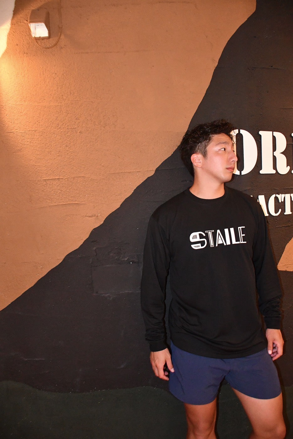 fancy script Logo L/S Tshirt <BR>ファンシースクリプトロゴロングTシャツ